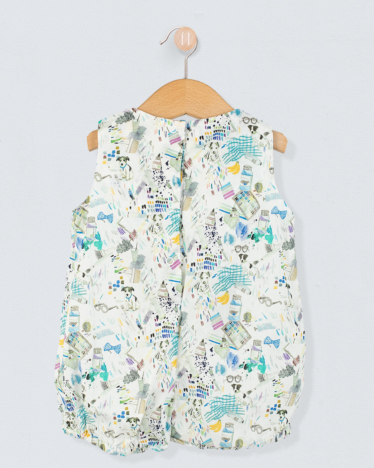 William Liberty Puppies Romper